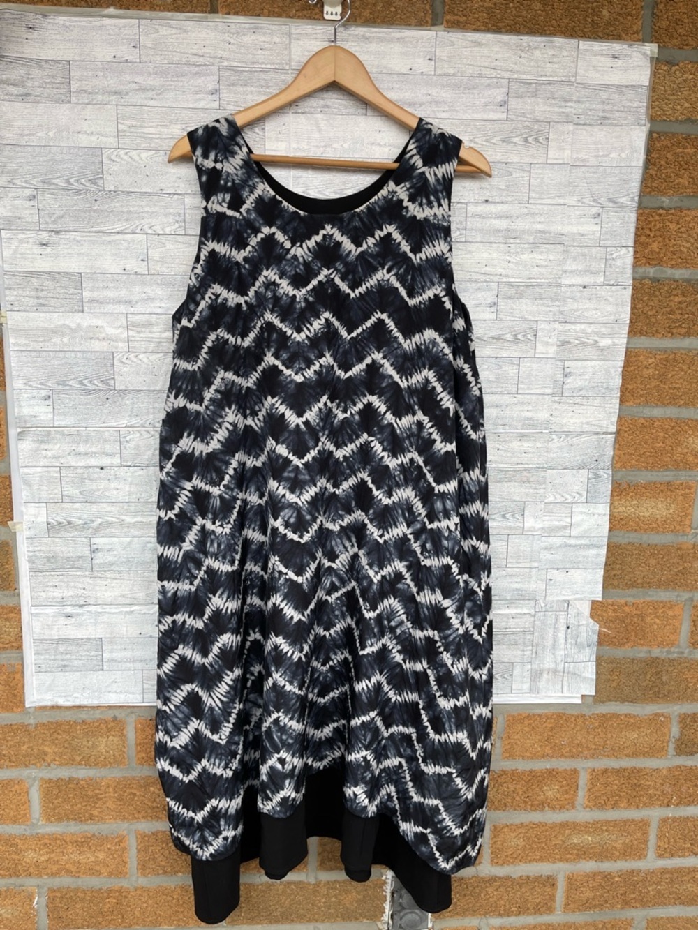 Eskandar 100% Silk Shibori Tie Dye Layered Tunic Dress Lagenlook Avant Garde 1